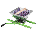 Gardening Tools: VEVOR 1.8 Gal/7L Fruit and Apple Crusher, Large Manual Grinder, Stainless Steel Fruit Scratter Pulper for Wine Cider Apple Grape Pressing, with Roller Handle for Kitchen Home, Green