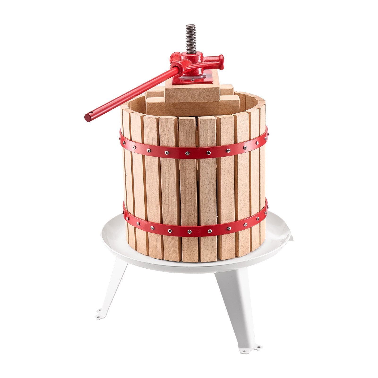 Kitchen & Bathroom DIY: VEVOR Fruit Wine Press Manual Press for Wine Making 3.2 Gal/12L Wood Basket