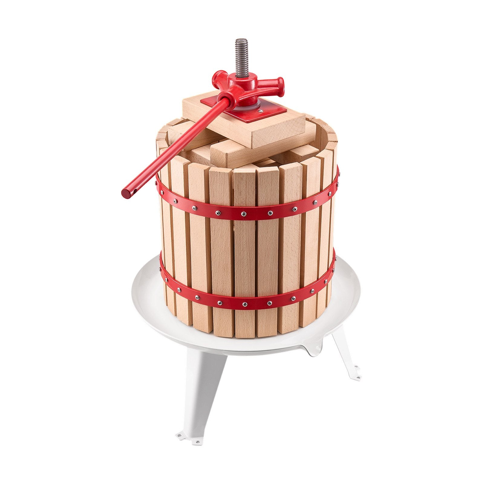 Kitchen & Bathroom DIY: VEVOR Fruit Wine Press Manual Press for Wine Making 3.2 Gal/12L Wood Basket