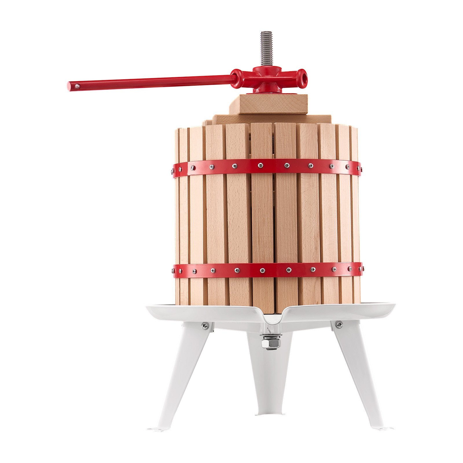 Kitchen & Bathroom DIY: VEVOR Fruit Wine Press Manual Press for Wine Making 3.2 Gal/12L Wood Basket