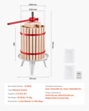 Kitchen & Bathroom DIY: VEVOR Fruit Wine Press Manual Press for Wine Making 4.75 Gal/18L Wood Basket