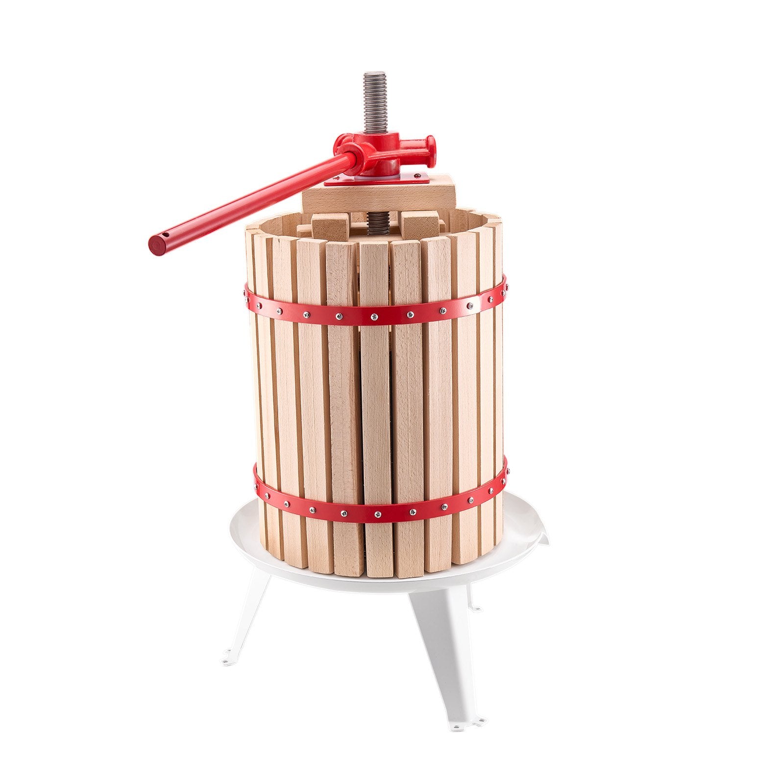 Kitchen & Bathroom DIY: VEVOR Fruit Wine Press Manual Press for Wine Making 4.75 Gal/18L Wood Basket