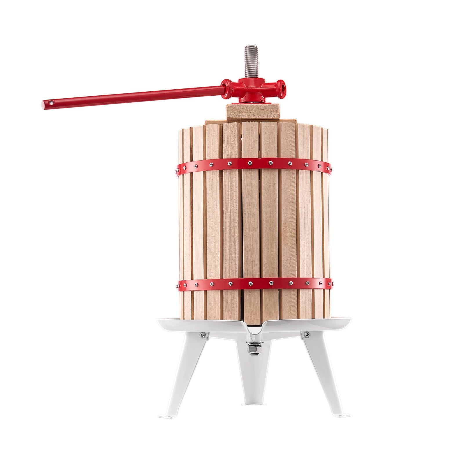 Kitchen & Bathroom DIY: VEVOR Fruit Wine Press Manual Press for Wine Making 4.75 Gal/18L Wood Basket