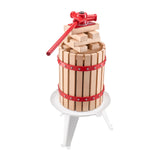 Food Storage: VEVOR 1.6 Gal/6L Fruit Wine Press, Solid Wood Basket with 8 Blocks, Heavy Duty Manual Juice Maker, Cider Apple Grape Tincture Honey Olive Oil Making Press with Handle for Kitchen, Home