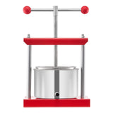Gardening Tools: VEVOR 0.8 Gal/3L Fruit Wine Press, 2 Stainless Steel Barrels, Manual Juice Maker, Cider Apple Grape Tincture Honey Olive Oil Making Press with T-Handle for Outdoor Kitchen Home