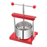 Gardening Tools: VEVOR 0.8 Gal/3L Fruit Wine Press, 2 Stainless Steel Barrels, Manual Juice Maker, Cider Apple Grape Tincture Honey Olive Oil Making Press with T-Handle for Outdoor Kitchen Home
