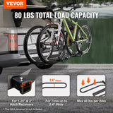 Back Care: VEVOR 2-Bike Rack Hitch Mount Folding Carrier Car Truck SUV 1.25