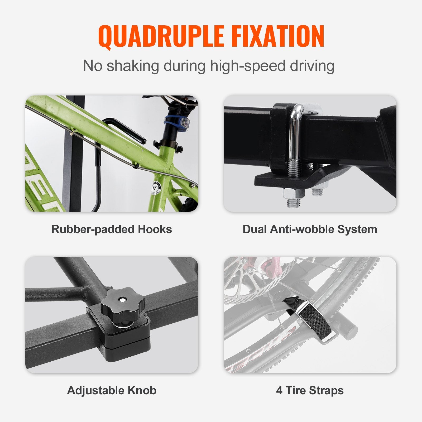 Bicycle Stands & Storage: VEVOR 2-Bike Rack Hitch Mount 160lbs Folding Carrier Car Truck SUV 2