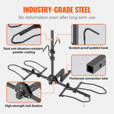 Bicycle Stands & Storage: VEVOR 2-Bike Rack Hitch Mount 160lbs Folding Carrier Car Truck SUV 2