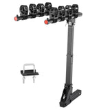 Bicycle Stands & Storage: VEVOR 4 Bike Rack Hitch Mount Folding Swing Down Bicycle Carrier Car Truck SUV 150 lbs