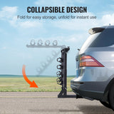 Bicycle Stands & Storage: VEVOR 4 Bike Rack Hitch Mount Folding Swing Down Bicycle Carrier Car Truck SUV 150 lbs