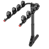Bicycle Stands & Storage: VEVOR 4 Bike Rack Hitch Mount Folding Swing Down Bicycle Carrier Car Truck SUV 150 lbs