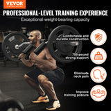Basketball & Basketball Accessories: VEVOR Safety Squat Bar, 318kg Fitness Squat  Bar, Safety Squat Bar Attachment with Shoulder and Arm Pads, 28mm Diameter Weight Bar, Ideal for Front Squats, Lunges, Rehab, Physical Therapy