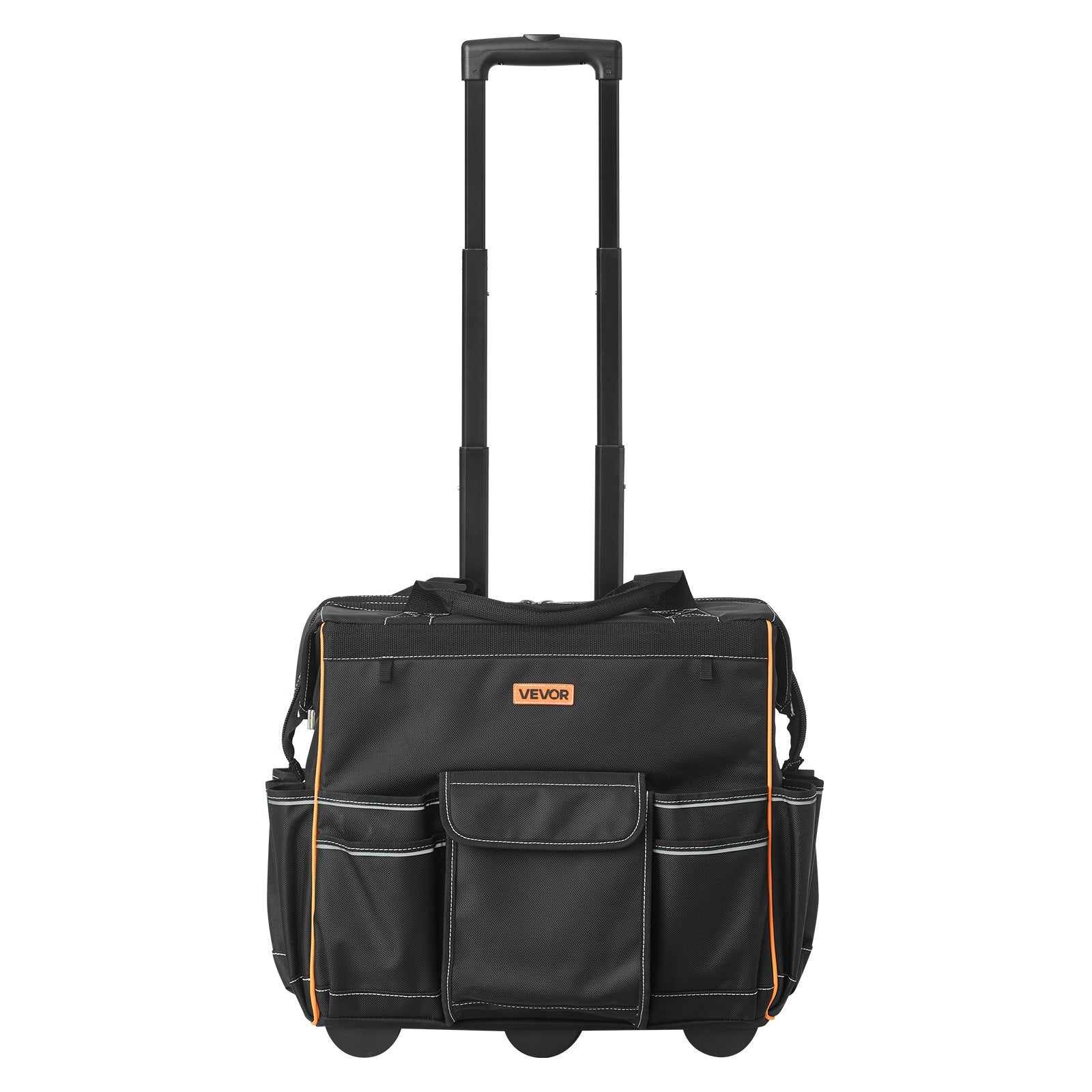 Mobility & Accessibility: VEVOR Rolling Tool Bag, 110 lbs Load Capacity, 25 Pockets Heavy Duty Roller Tool Bag with Adjustable Telescoping Handle & Stable Base, Toolbag Organizers with Wheels for Electrician, Construction