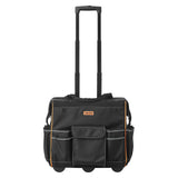 Mobility & Accessibility: VEVOR Rolling Tool Bag, 110 lbs Load Capacity, 25 Pockets Heavy Duty Roller Tool Bag with Adjustable Telescoping Handle & Stable Base, Toolbag Organizers with Wheels for Electrician, Construction
