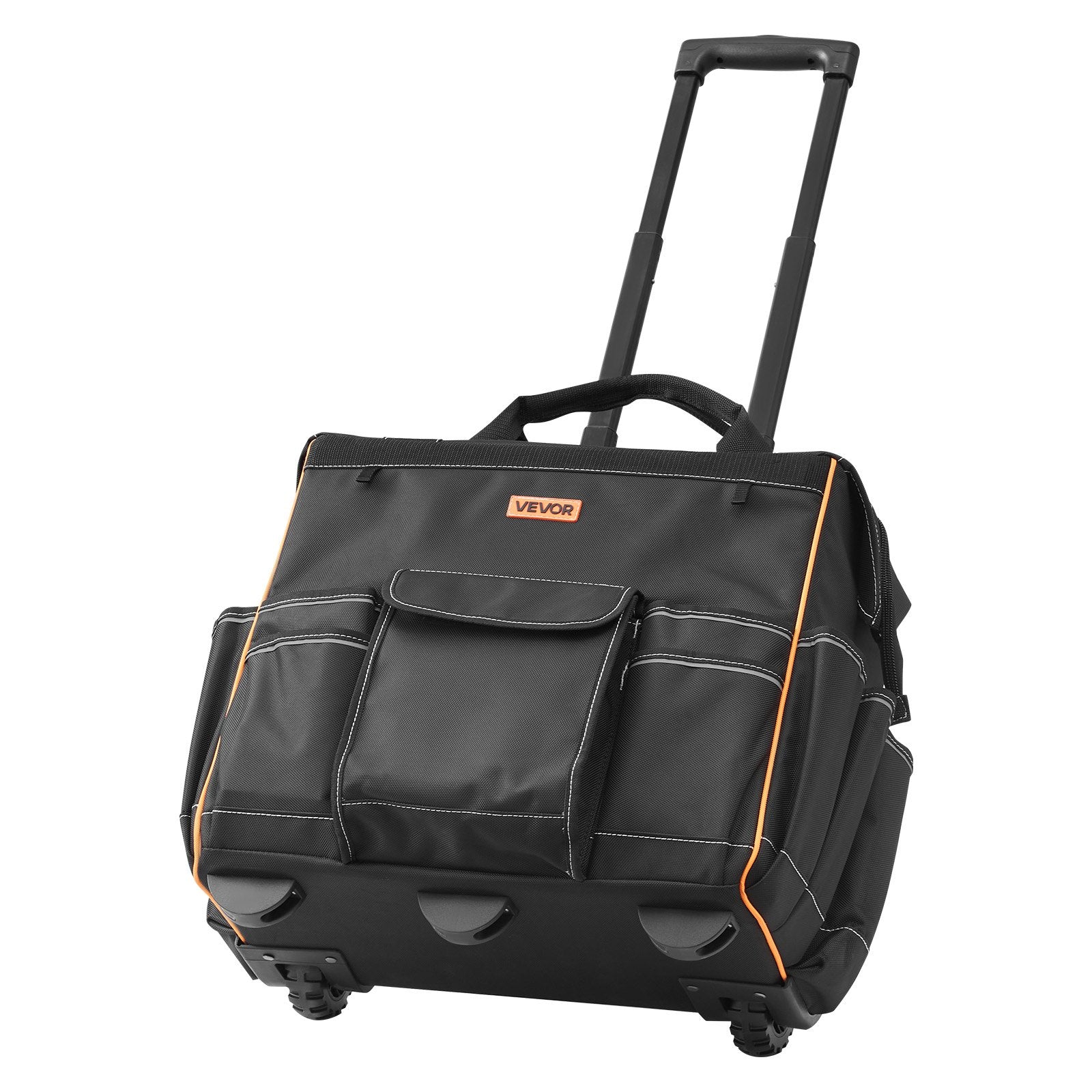 Mobility & Accessibility: VEVOR Rolling Tool Bag, 110 lbs Load Capacity, 25 Pockets Heavy Duty Roller Tool Bag with Adjustable Telescoping Handle & Stable Base, Toolbag Organizers with Wheels for Electrician, Construction