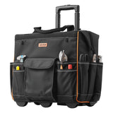 Mobility & Accessibility: VEVOR Rolling Tool Bag, 110 lbs Load Capacity, 25 Pockets Heavy Duty Roller Tool Bag with Adjustable Telescoping Handle & Stable Base, Toolbag Organizers with Wheels for Electrician, Construction