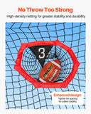 Farm Equipment: VEVOR 2133.6 x 2133.6mm Football Trainer Throwing Net, Training Throwing Target Practice Net with 5 Target Pockets, Knotless Net Includes Straps and Portable Carry Case, Improve QB Throwing Accuracy