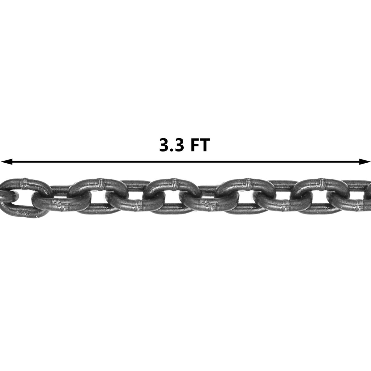 Chain Sling, 8 mm x 1m Lifting Chains with Hooks, G80 Engine Chain Hoist Lifts, 5 Ton Load Capacity Lifting Sling Chains for Engine Hoist, Engine Lift Chain with 4 Leg Grab Hooks Heavy Duty