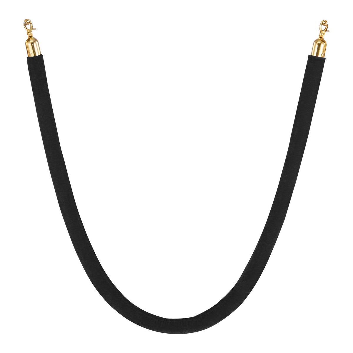 2 Pcs Black Velvet Stanchion Ropes, 1.5 m Crowd Control Stanchion Black Velvet Ropes with Gold Hooks, Post Queue Barrier Carpet Rope for Carpet Events Movie Theaters Grand Openings Hotels Party