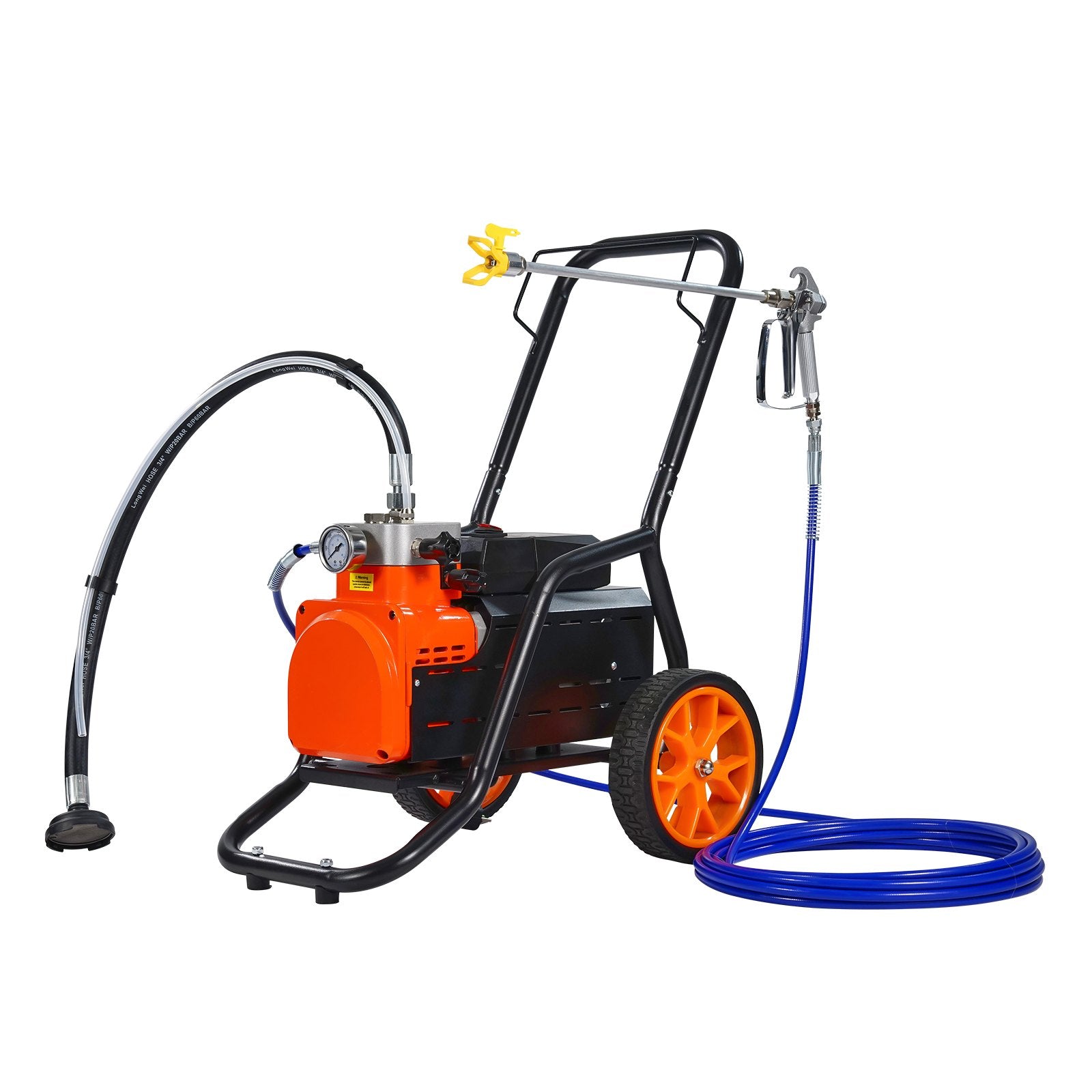Automotive Cleaning: VEVOR Cart Airless Paint Sprayer Diaphragm Paint Airless Sprayer 1700W Electric