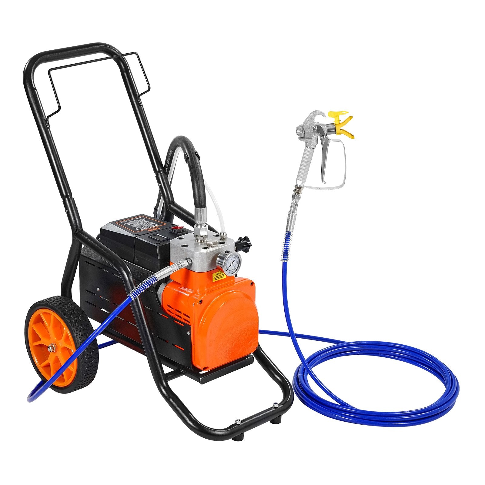 Automotive Cleaning: VEVOR Cart Airless Paint Sprayer Diaphragm Paint Airless Sprayer 1700W Electric