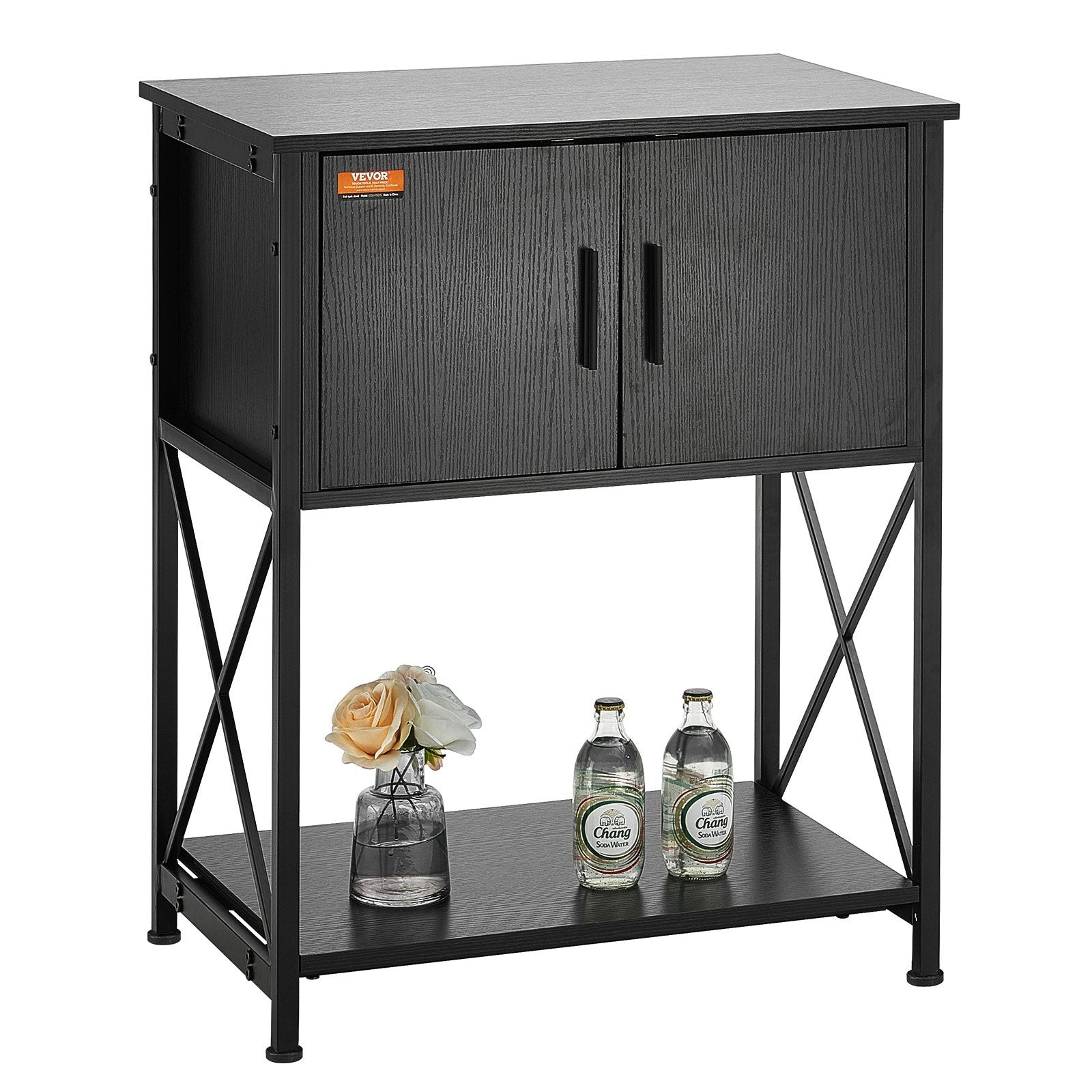 Reptile & Amphibian Habitats: VEVOR Aquarium Stand, 20 Gallon Fish Tank Stand, 25.6 x 16.5 x 31.9 in Steel and MDF Turtle Tank Stand, 167.6 lbs Load Capacity, Reptile Tank Stand with Storage Cabinet and Embedded Power Panel, Black
