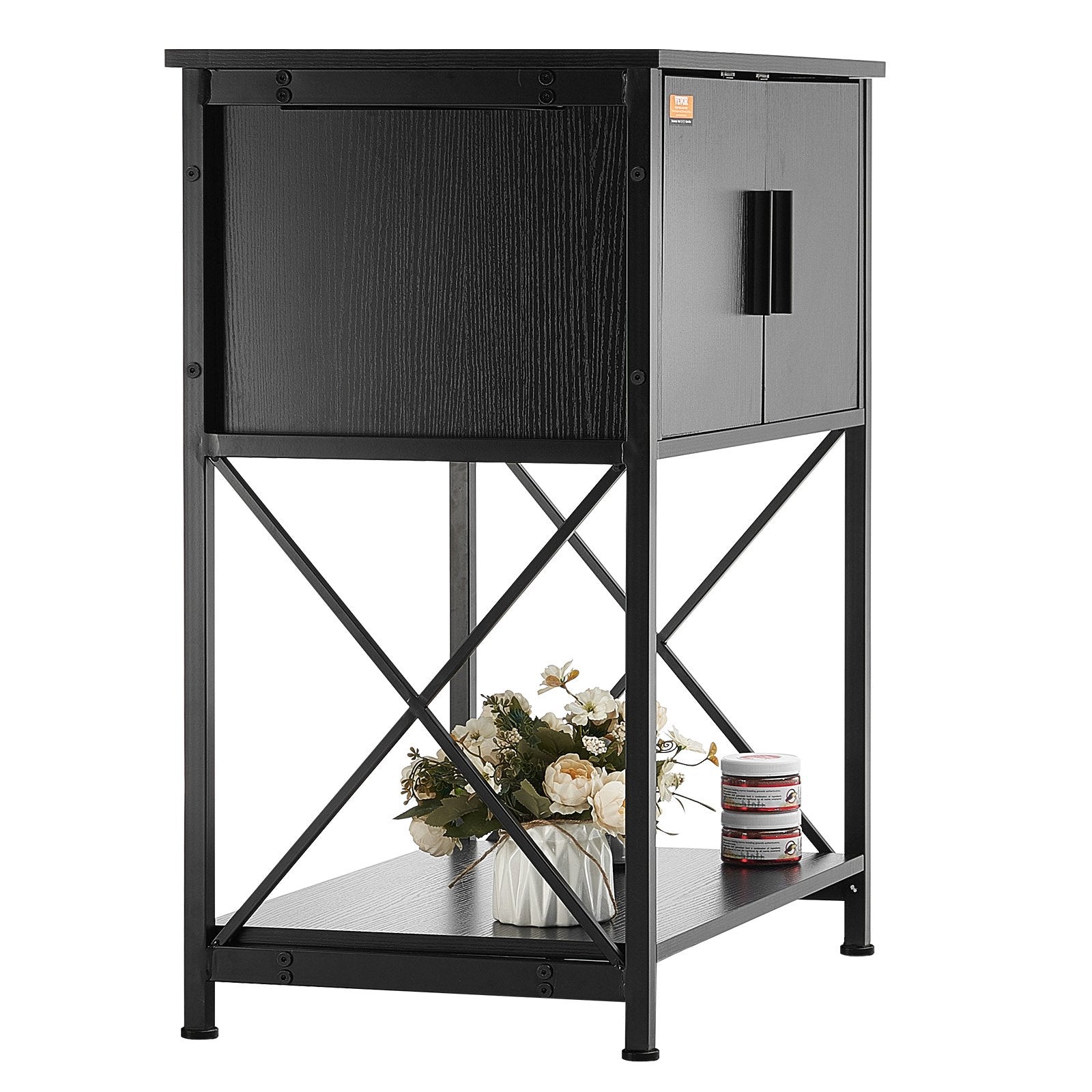 Reptile & Amphibian Habitats: VEVOR Aquarium Stand, 20 Gallon Fish Tank Stand, 25.6 x 16.5 x 31.9 in Steel and MDF Turtle Tank Stand, 167.6 lbs Load Capacity, Reptile Tank Stand with Storage Cabinet and Embedded Power Panel, Black