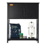 Reptile & Amphibian Habitats: VEVOR Aquarium Stand, 20 Gallon Fish Tank Stand, 25.6 x 16.5 x 31.9 in Steel and MDF Turtle Tank Stand, 167.6 lbs Load Capacity, Reptile Tank Stand with Storage Cabinet and Embedded Power Panel, Black