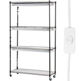 Pots, Planters & Accessories: VEVOR Plant Stand with Grow Lights 4 Tiers 180W 150 cm Tall Plant Grow Shelf