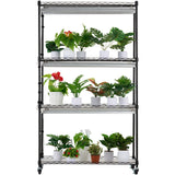 Pots, Planters & Accessories: VEVOR Plant Stand with Grow Lights 4 Tiers 180W 150 cm Tall Plant Grow Shelf