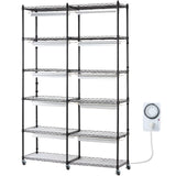 Pots, Planters & Accessories: VEVOR Plant Stand with Grow Light 6 Tiers 200W 59.1" Indoor Plant Grow Shelf