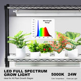 Pots, Planters & Accessories: VEVOR DIY Plant Stand with Grow Lights 6 Tiers 192W 70.9" Tall Plant Grow Shelf