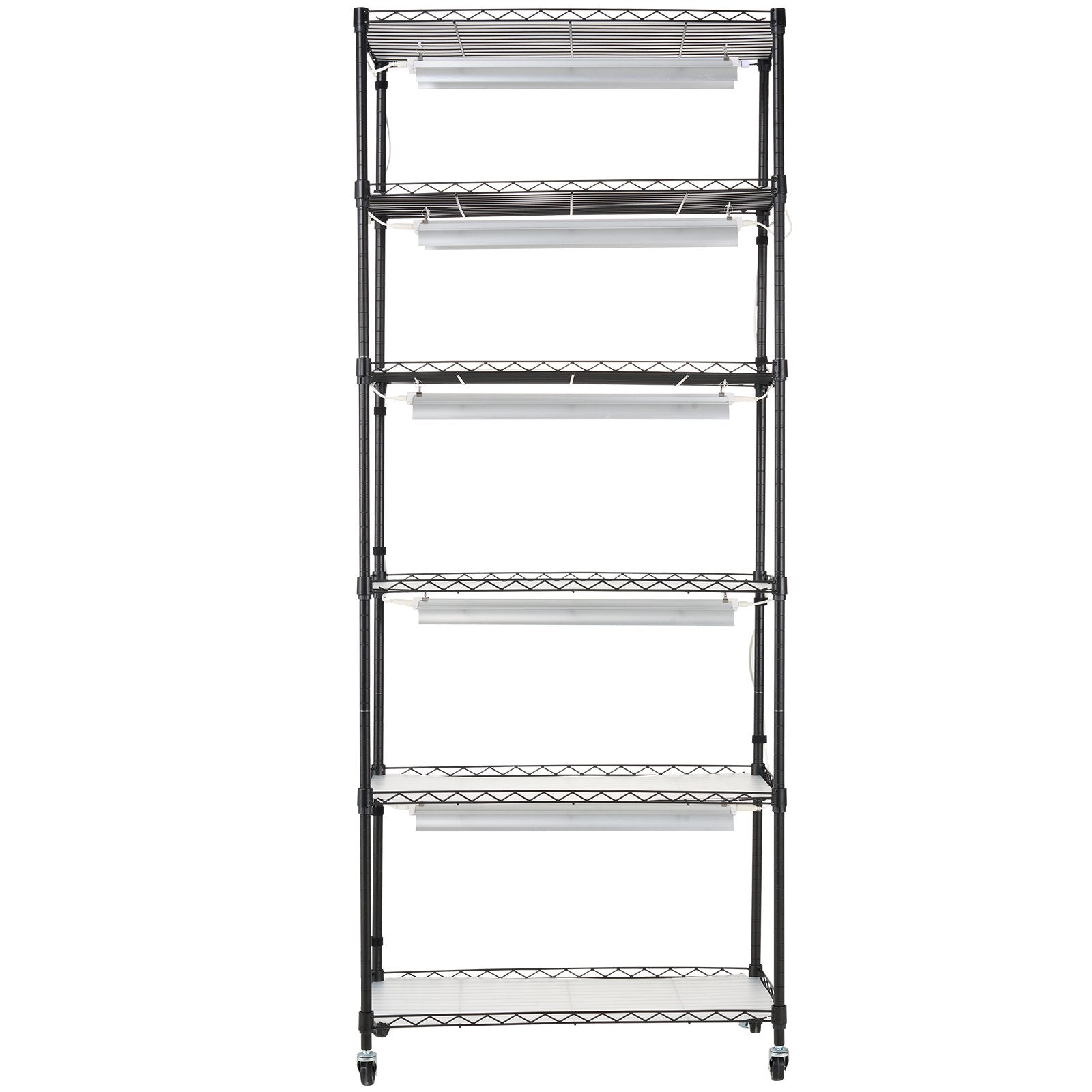 DIY Plant Stand with Grow Lights 6 Tiers 192W 70.9" Tall Plant Grow Shelf