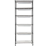 Pots, Planters & Accessories: VEVOR DIY Plant Stand with Grow Lights 6 Tiers 192W 70.9" Tall Plant Grow Shelf