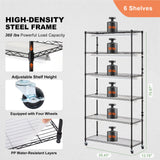 Pots, Planters & Accessories: VEVOR Plant Stand with Grow Light 6 Tiers 180W 180 cm  Indoor Plant Grow Shelf