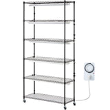 Pots, Planters & Accessories: VEVOR Plant Stand with Grow Light 6 Tiers 180W 180 cm  Indoor Plant Grow Shelf