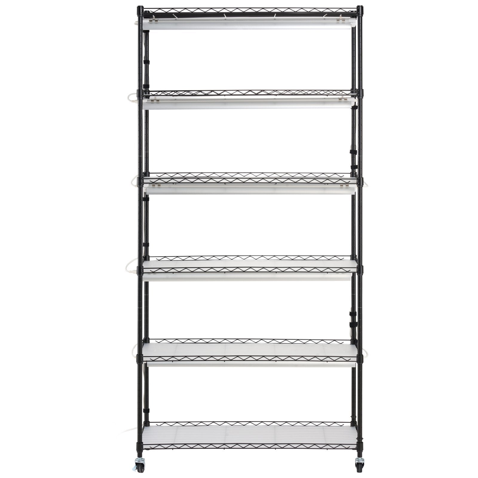 Pots, Planters & Accessories: VEVOR Plant Stand with Grow Light 6 Tiers 180W 180 cm  Indoor Plant Grow Shelf