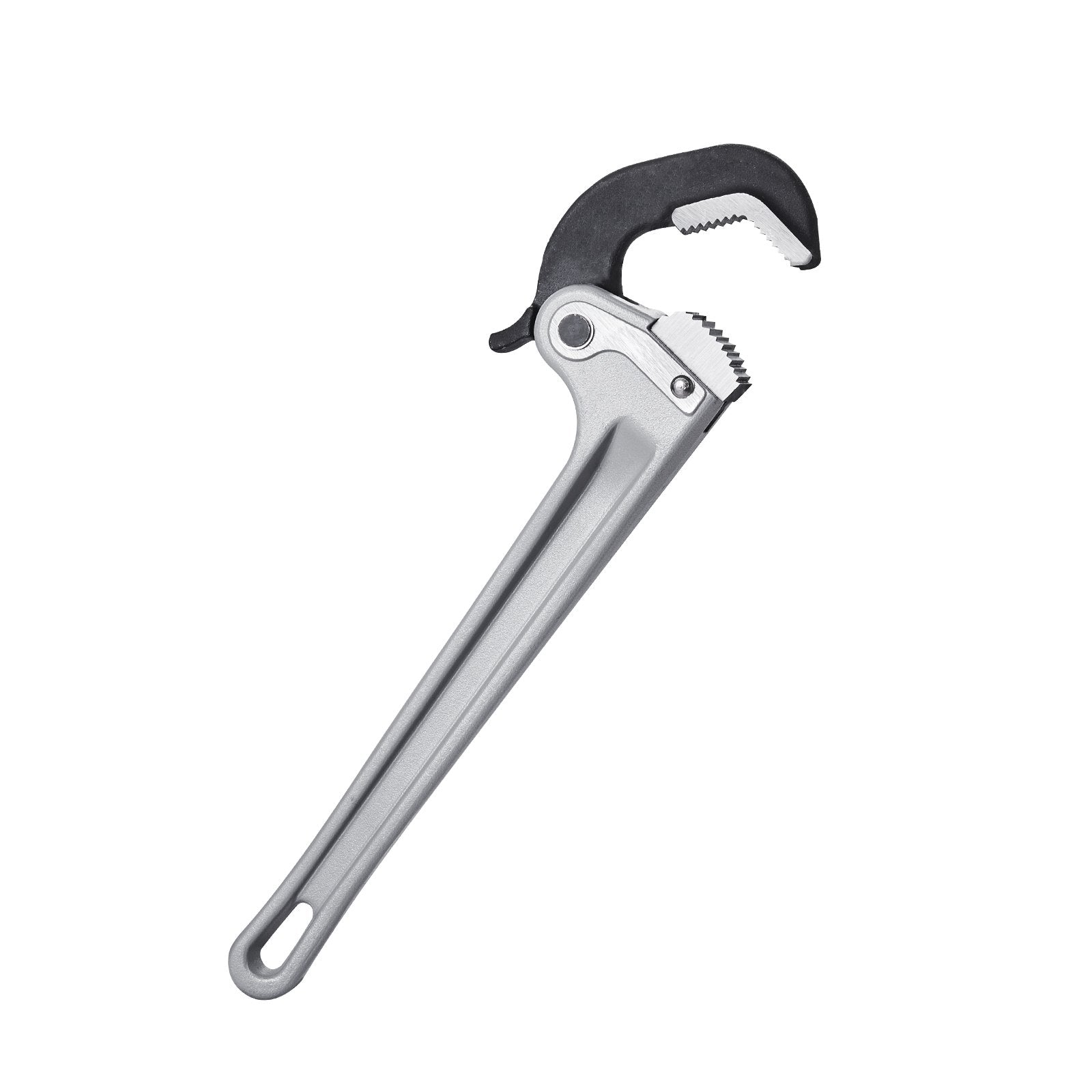 Greenhouses & Accessories: VEVOR Pipe Wrench, 14" Aluminum Straight Pipe Wrench, Automatic Jaw Adjustment, Adjustable Plumbing Wrench, Easy to Carry, Ergonomic Handle, Hangable Design, for Water Pipes, Automotive Repairs