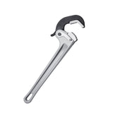 Greenhouses & Accessories: VEVOR Pipe Wrench, 14" Aluminum Straight Pipe Wrench, Automatic Jaw Adjustment, Adjustable Plumbing Wrench, Easy to Carry, Ergonomic Handle, Hangable Design, for Water Pipes, Automotive Repairs