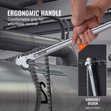 Greenhouses & Accessories: VEVOR Chain Wrench, 48 inch Chain Pipe Wrench, 13.4 inch Diameter Capacity, CRV Reversible Pipe Fitting Tool Wrench with High Strength Jaw and Ergonomic Handle, for Pipe Installation and Car Repair