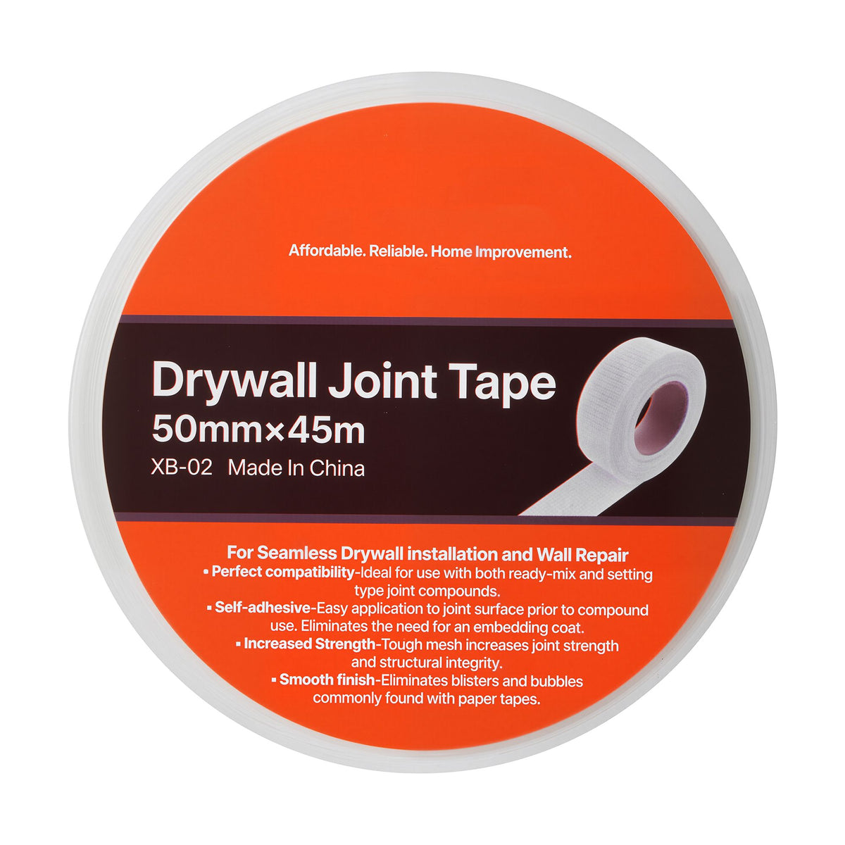 Drywall Mesh Tape, 50mm W x 45m L Self-Adhesive Fiberglass Drywall Joint Tape, 36 Rolls Dry Wall Patch for Easy Sheetrock Ceiling Crack Repair, to Achieve Smooth Even Wall Surface