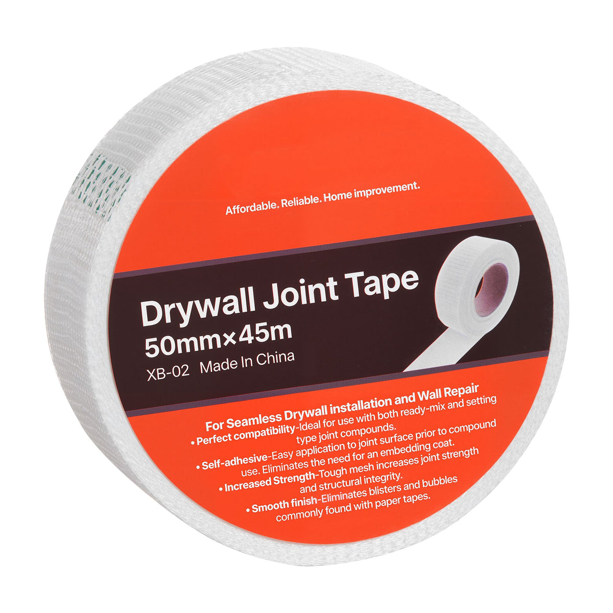Drywall Mesh Tape, 50mm W x 45m L Self-Adhesive Fiberglass Drywall Joint Tape, 36 Rolls Dry Wall Patch for Easy Sheetrock Ceiling Crack Repair, to Achieve Smooth Even Wall Surface