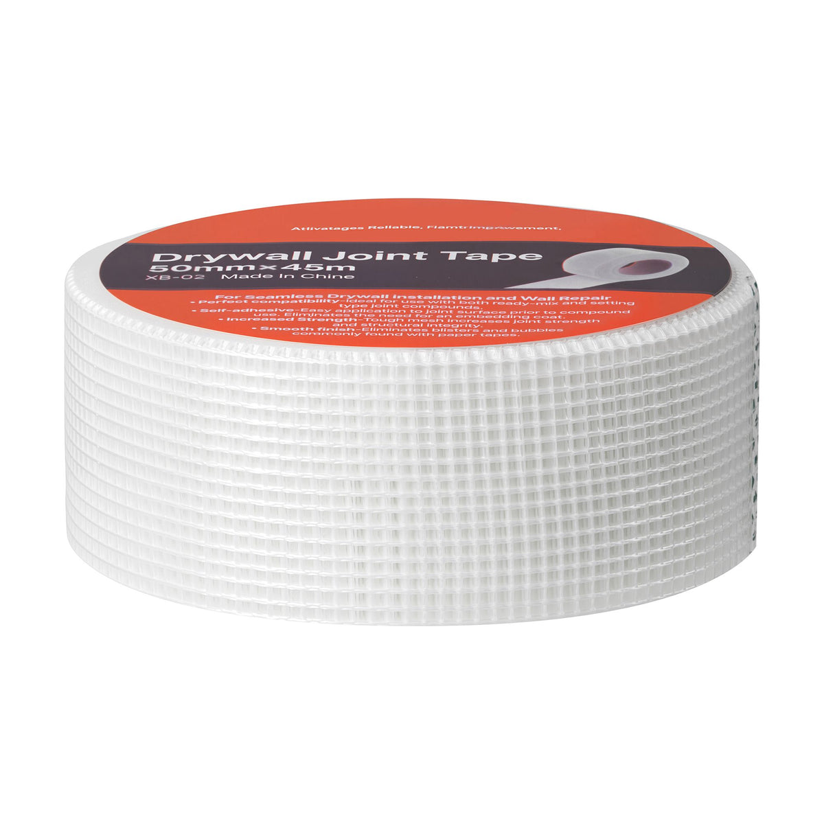 Drywall Mesh Tape, 50mm W x 45m L Self-Adhesive Fiberglass Drywall Joint Tape, 36 Rolls Dry Wall Patch for Easy Sheetrock Ceiling Crack Repair, to Achieve Smooth Even Wall Surface