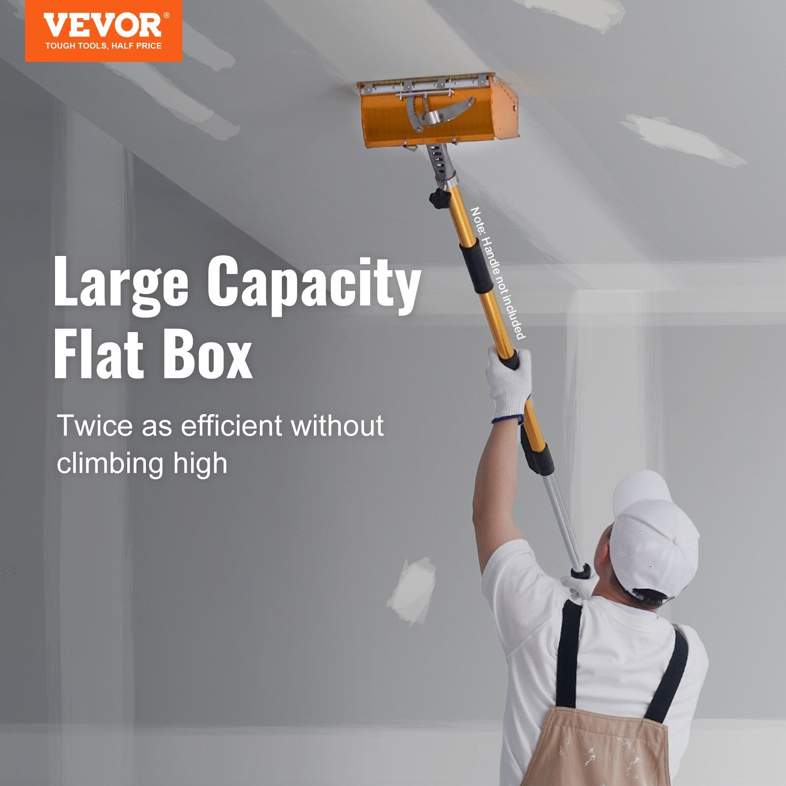 Dolls, Playsets & Toy Figures: VEVOR Drywall Flat Box, 10-Inch Wide Quick Clean, Aluminum Finishing Mud Box for Plasterboard, Wallboard, Sheetrock, Bonus Mudguard, Extra 2 Stainless Steel Blades (10/12-Inch)