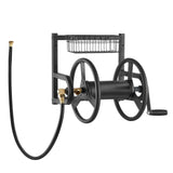 Air Compressors Accessories: VEVOR Wall Mounted Garden Hose Reel 125ft 5/8 in Metal Hose Reel with Basket