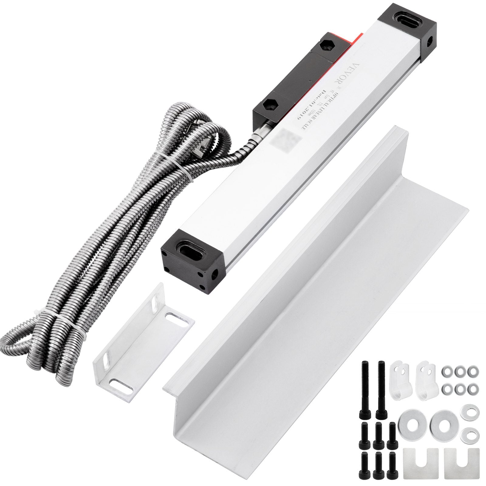 Gardening Tools: VEVOR Lathe Linear Scale 150 mm Linear Glass Scale, High Accuracy 0.0002" Optical Length, Precision Linear Scale, Aluminum Body for Drilling, Grinding, Mill Milling Lathe machine with Accessories