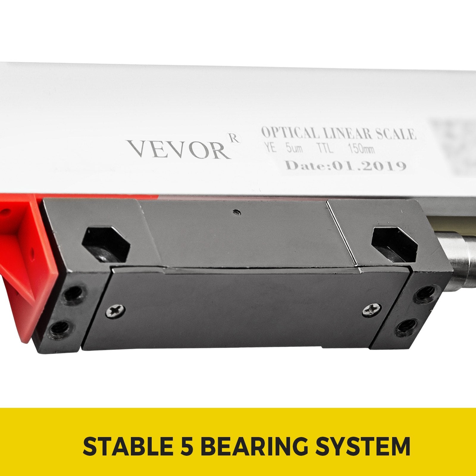 Gardening Tools: VEVOR Lathe Linear Scale 150 mm Linear Glass Scale, High Accuracy 0.0002" Optical Length, Precision Linear Scale, Aluminum Body for Drilling, Grinding, Mill Milling Lathe machine with Accessories