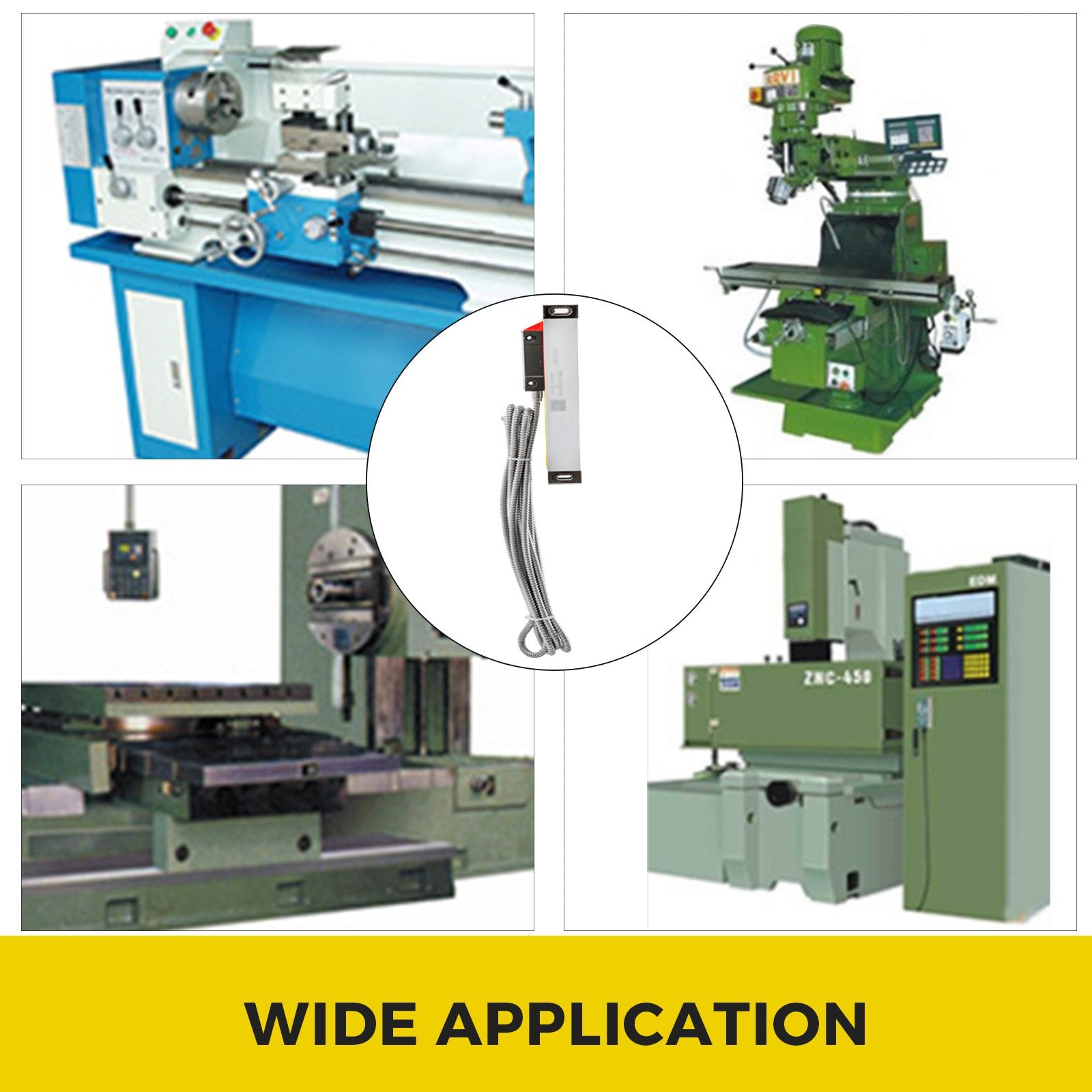 Gardening Tools: VEVOR Lathe Linear Scale 150 mm Linear Glass Scale, High Accuracy 0.0002" Optical Length, Precision Linear Scale, Aluminum Body for Drilling, Grinding, Mill Milling Lathe machine with Accessories