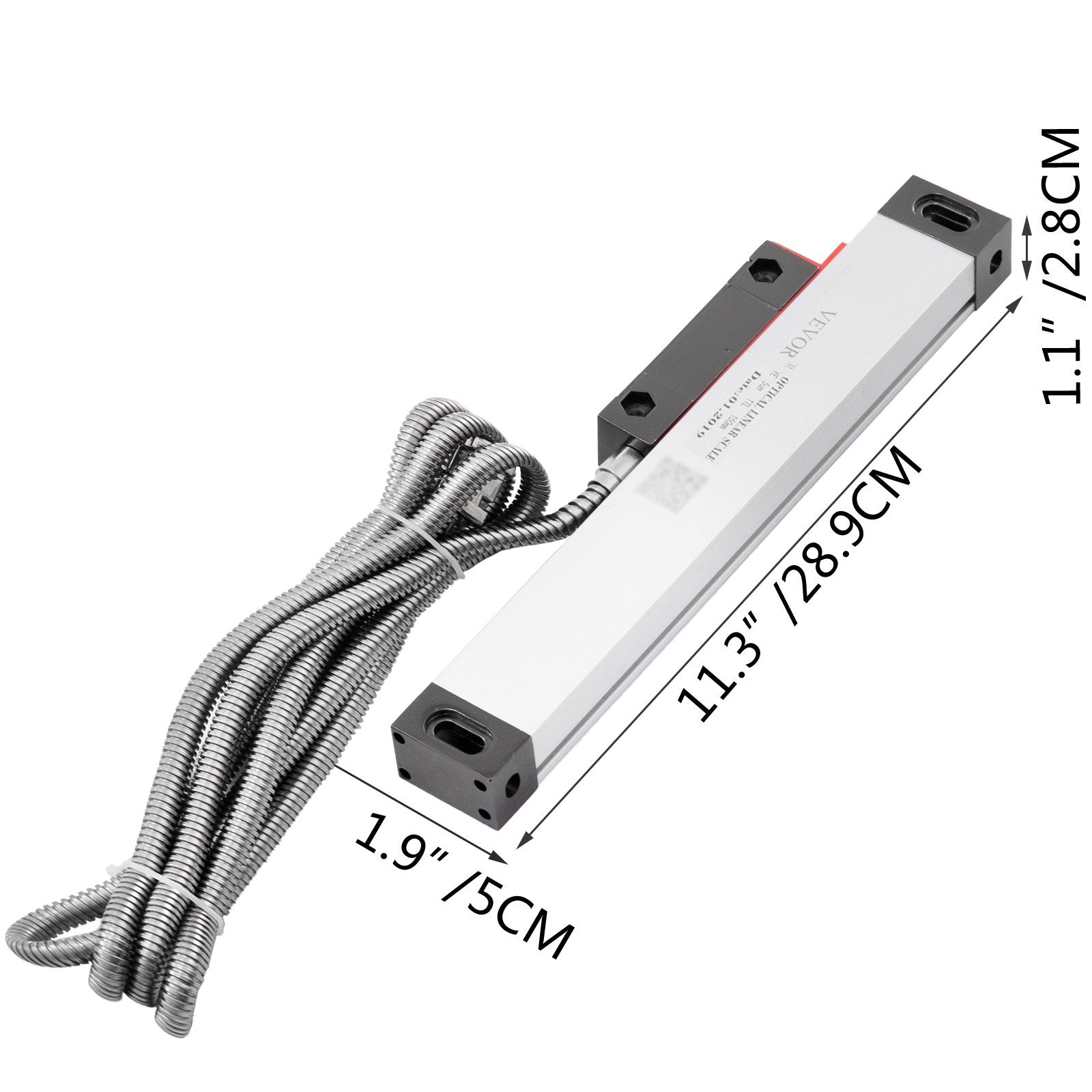 Gardening Tools: VEVOR Lathe Linear Scale 150 mm Linear Glass Scale, High Accuracy 0.0002" Optical Length, Precision Linear Scale, Aluminum Body for Drilling, Grinding, Mill Milling Lathe machine with Accessories